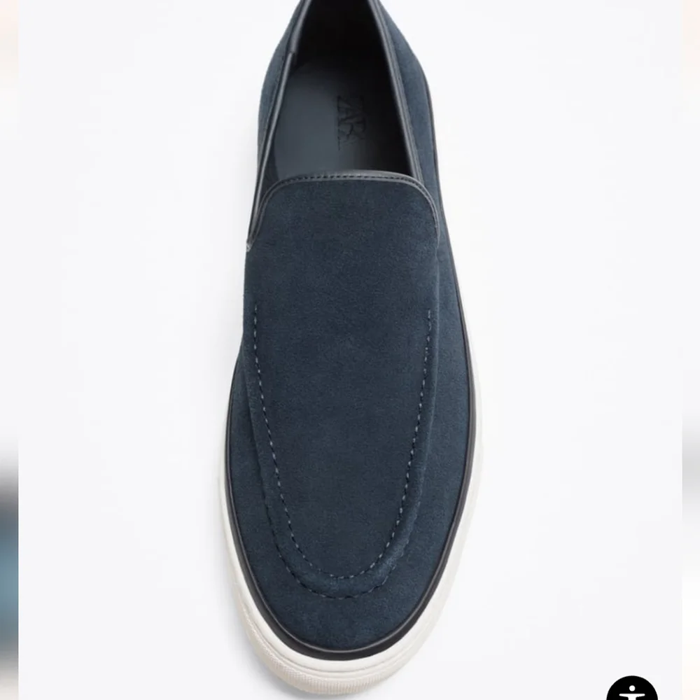 ❌️SOLD❌️ZARA CASUAL LEATHER LOAFERS SIZE 9 - Picture 5 of 5
